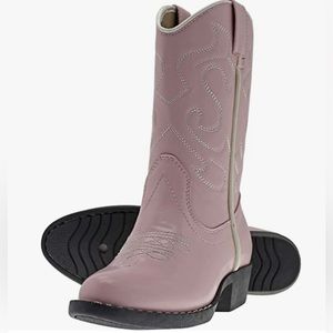 NEW in box canyon trails girls pink cowboy boots - size 13